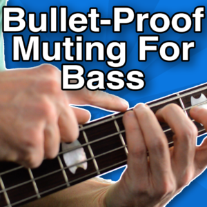 muting strings on bass